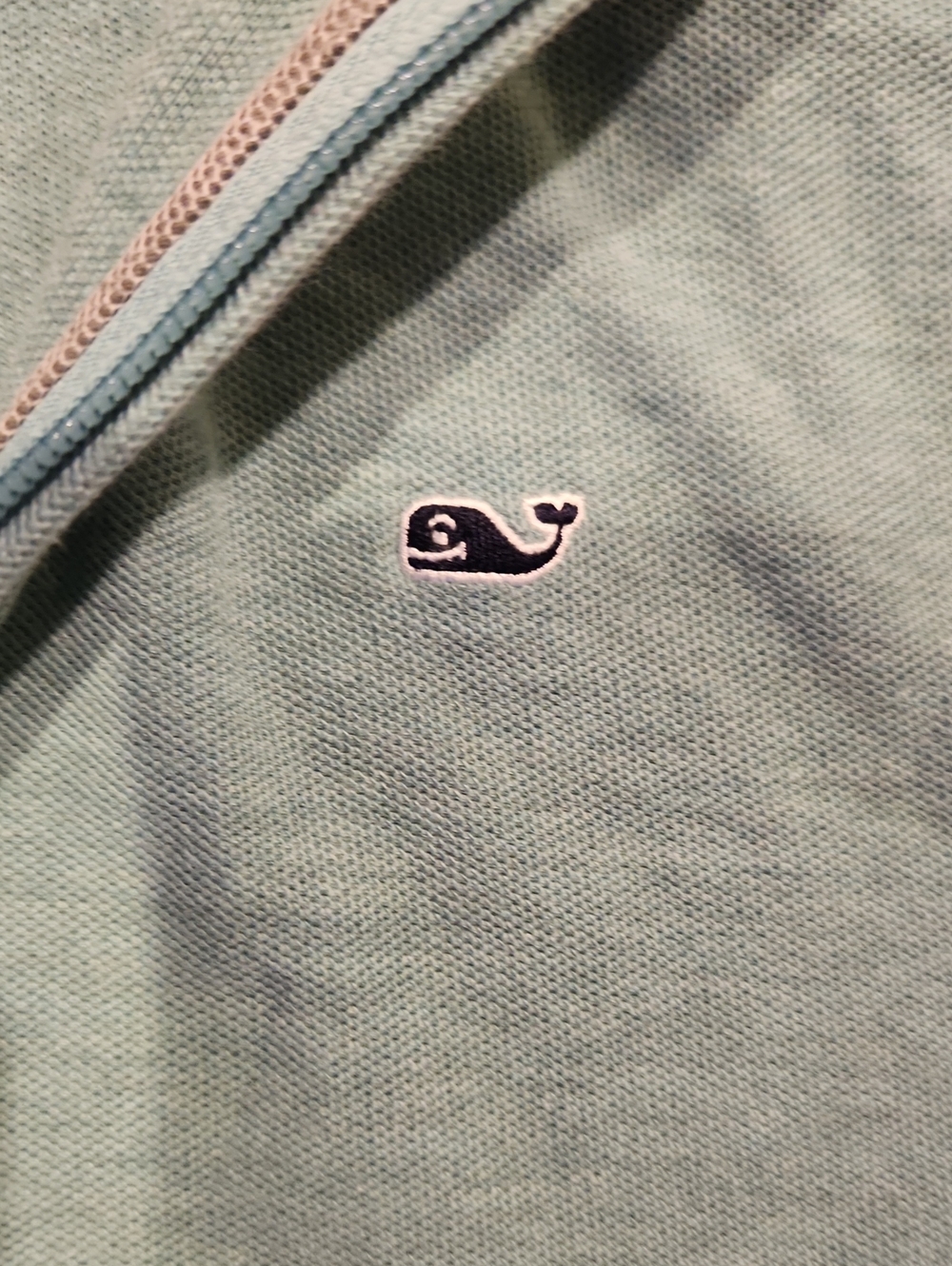 Vineyard Vines Boys Aqua Quarter-Zip Pullover - Picture 4 of 6